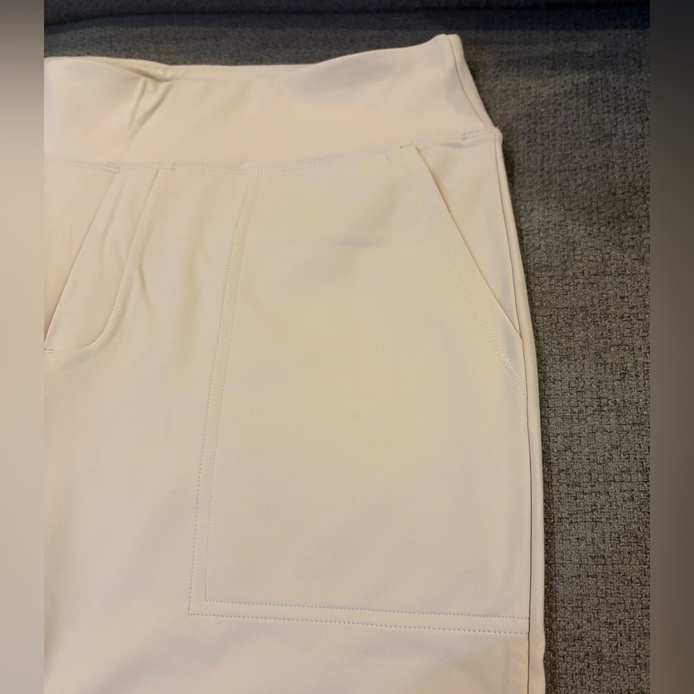 NWT G4Free Sz L EverGoing Loose High-Waist Business Casual Pants Light Khaki Tan - Picture 9 of 14